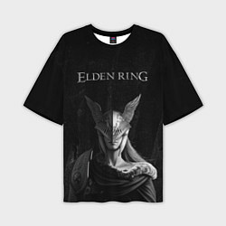 Мужская футболка оверсайз ELDEN RING FEARLESS B&W