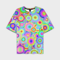 Футболка оверсайз мужская Disco-Tie-Dye, цвет: 3D-принт