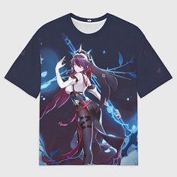 Мужская футболка оверсайз Rosaria Genshin Impact