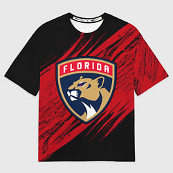Мужская футболка оверсайз Florida Panthers, Флорида Пантерз, NHL