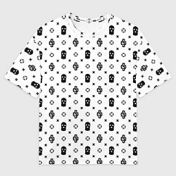 Футболка оверсайз мужская Узор White Dope Camo Dope Street Market, цвет: 3D-принт
