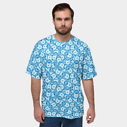 Футболка оверсайз мужская Bitcoin деньги, цвет: 3D-принт — фото 2