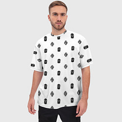 Футболка оверсайз мужская Узор Mono White Dope Camo Dope Street Market, цвет: 3D-принт — фото 2