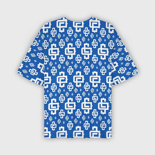Мужская футболка оверсайз Blue Pattern Dope Camo Dope Street Market / 3D-принт – фото 2