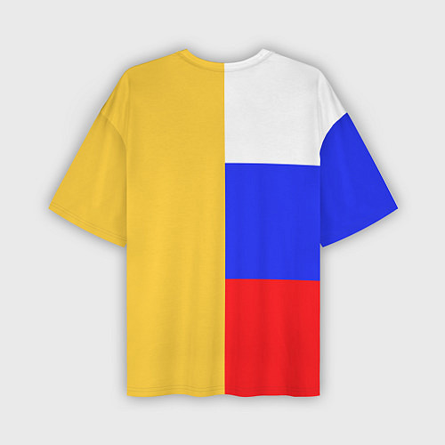Мужская футболка оверсайз Имперское знамя ТРИКОЛОР / 3D-принт – фото 2