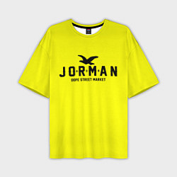 Футболка оверсайз мужская Узор Yellow Jorman Air Dope Street Market, цвет: 3D-принт