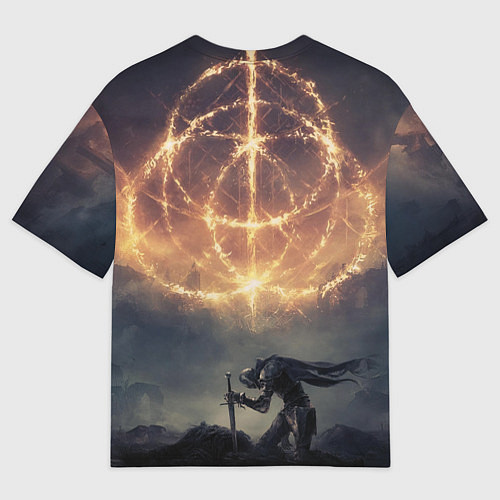 Мужская футболка оверсайз Арт Elder Ring / 3D-принт – фото 2