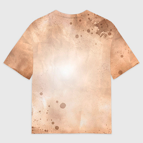 Мужская футболка оверсайз Нэко мяу / 3D-принт – фото 2