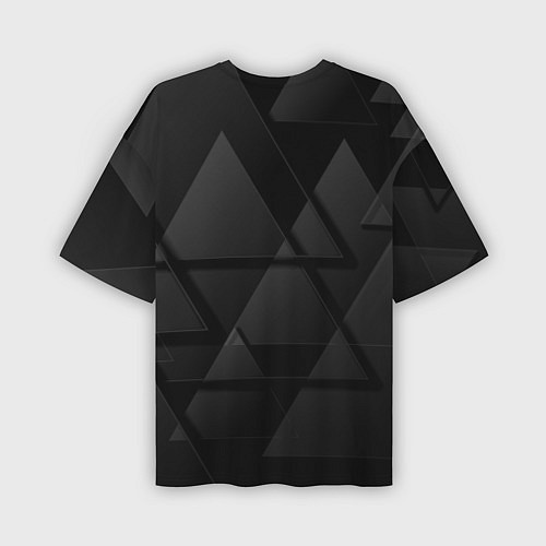 Мужская футболка оверсайз Mitsubishi Геометрия треугольники / 3D-принт – фото 2