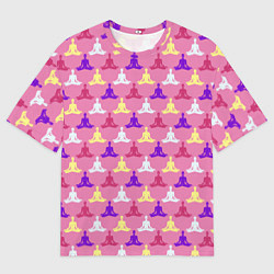 Футболка оверсайз мужская Йога - Yoga, цвет: 3D-принт