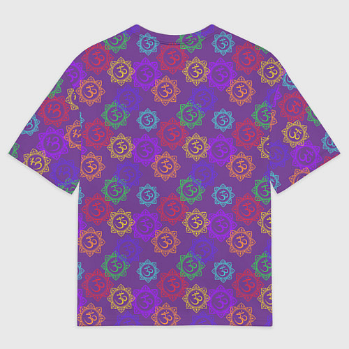 Мужская футболка оверсайз Мантра ОМ - Аум / 3D-принт – фото 2