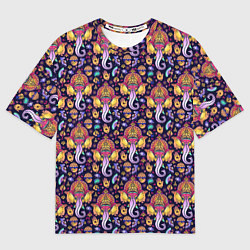 Футболка оверсайз мужская Слон Ганеша Ganesha, цвет: 3D-принт