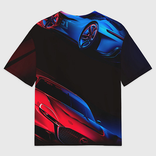 Мужская футболка оверсайз Gran Turismo 7 / 3D-принт – фото 2