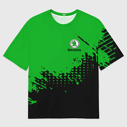 Футболка оверсайз мужская Skoda Auto Logo, цвет: 3D-принт