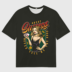 Футболка оверсайз мужская Флеш-Рояль Flash Royal, цвет: 3D-принт