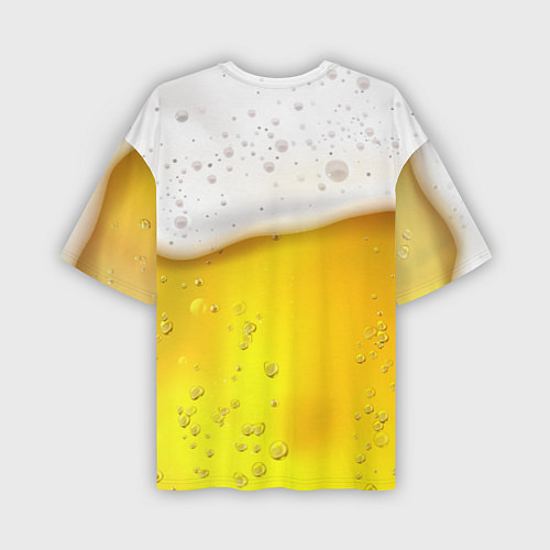 Мужская футболка оверсайз Apivas будет? пиво / 3D-принт – фото 2