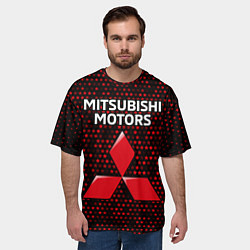 Футболка оверсайз мужская МИТСУБИСИ МОТОР Космос, цвет: 3D-принт — фото 2