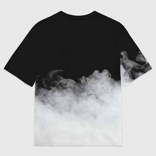Мужская футболка оверсайз Hummer дым / 3D-принт – фото 2
