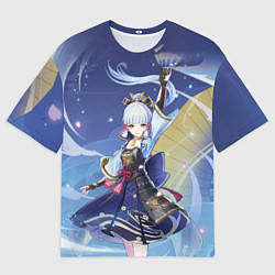 Мужская футболка оверсайз Ayaka Genshin Impact