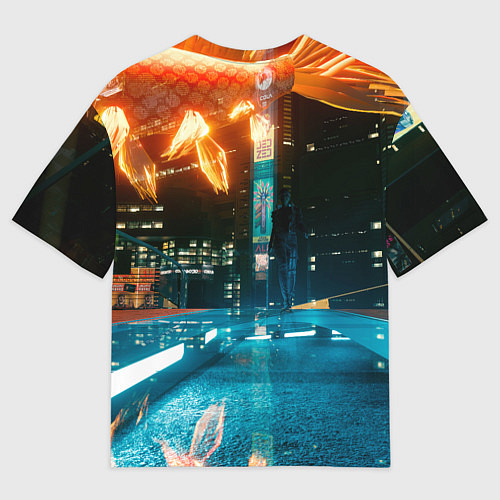 Мужская футболка оверсайз Panam сзади Cyberpunk2077 / 3D-принт – фото 2