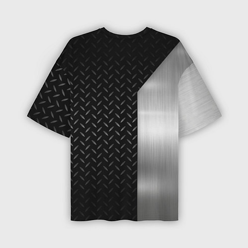 Мужская футболка оверсайз Lexus Лексус Сталь матал / 3D-принт – фото 2