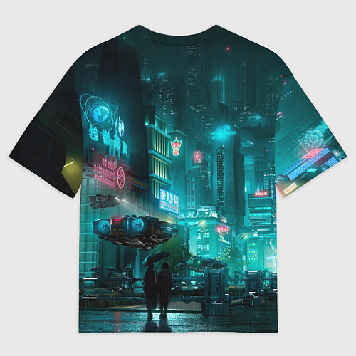 Мужская футболка оверсайз Vi cyberpunk2077 Ви / 3D-принт – фото 2