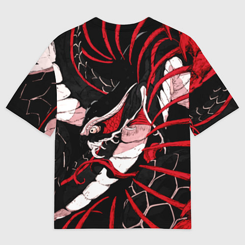 Мужская футболка оверсайз Tokyo Ghoul Токийский Гуль Red Snake / 3D-принт – фото 2