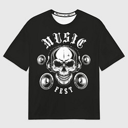 Футболка оверсайз мужская Music Fest, цвет: 3D-принт