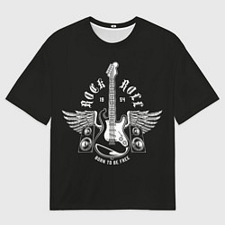 Мужская футболка оверсайз Born free