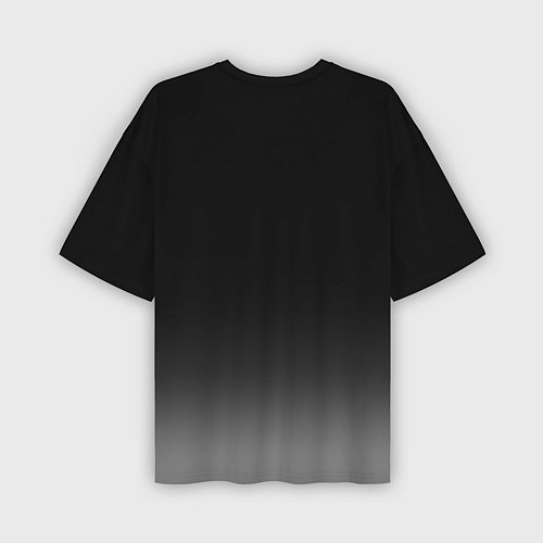 Мужская футболка оверсайз Звездный черный волк / 3D-принт – фото 2