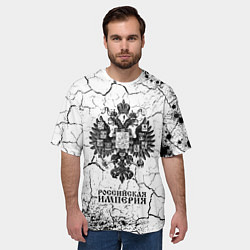 Футболка оверсайз мужская RUSSIAN EMPIRE - ГЕРБ Краска, цвет: 3D-принт — фото 2