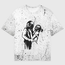 Мужская футболка оверсайз BANKSY БЭНКСИ космос