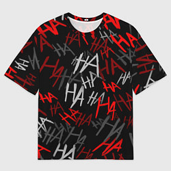 Мужская футболка оверсайз HA HA HA