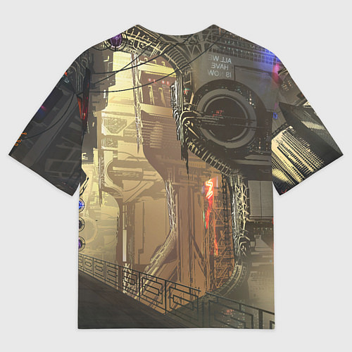 Мужская футболка оверсайз Panam cyberpunk 2077 / 3D-принт – фото 2