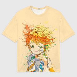 Мужская футболка оверсайз Позитивная Эмма