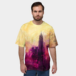 Футболка оверсайз мужская Манила в тумане, цвет: 3D-принт — фото 2