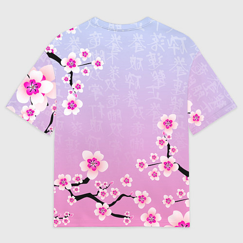 Мужская футболка оверсайз GOT7 ЦВЕТЫ САКУРЫ / 3D-принт – фото 2