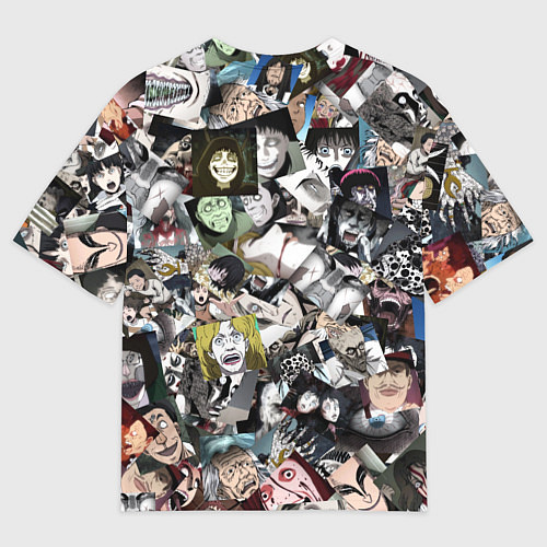 Мужская футболка оверсайз Ito Junji Collection / 3D-принт – фото 2