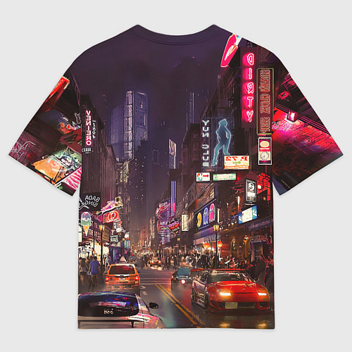Мужская футболка оверсайз Vi Cyberpunk2077 / 3D-принт – фото 2