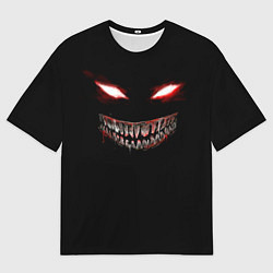 Футболка оверсайз мужская Красноглазый демон Dead Inside, цвет: 3D-принт