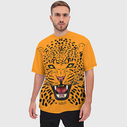 Футболка оверсайз мужская Leopard Леопард, цвет: 3D-принт — фото 2