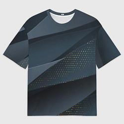 Футболка оверсайз мужская Абстракция с темным фоном, цвет: 3D-принт