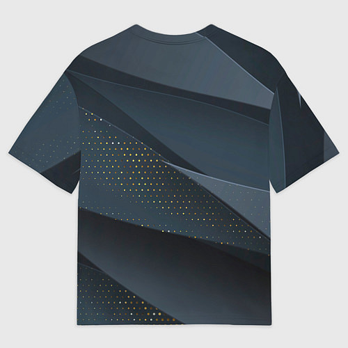Мужская футболка оверсайз Абстракция с темным фоном / 3D-принт – фото 2