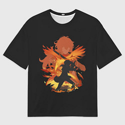 Мужская футболка оверсайз Силуэт Дилюка