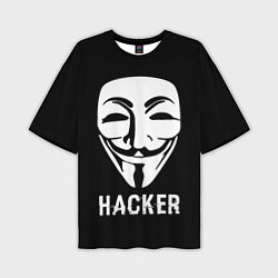 Мужская футболка оверсайз HACKER Маска V