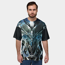 Футболка оверсайз мужская BIOROBOT, цвет: 3D-принт — фото 2
