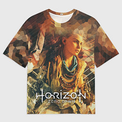 Мужская футболка оверсайз Элой-рыжая воительница