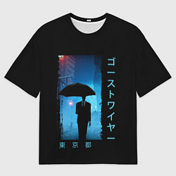 Футболка оверсайз мужская Rain Walker Tokyo, цвет: 3D-принт