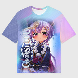 Футболка оверсайз мужская Геншин Ци-Ци, цвет: 3D-принт