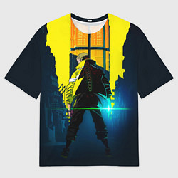 Футболка оверсайз мужская Anime Cyberpunk, цвет: 3D-принт